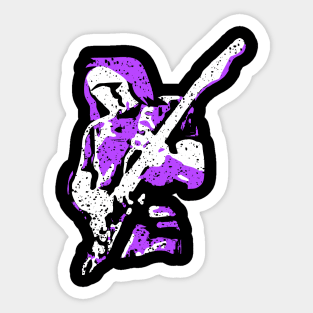 Rock Guitar Player Sticker